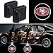 For Fit San Francisco 49ers Car Door Led Welcome Laser Projector Car Door Courtesy Light Suitable Fit for all brands of cars (Fit San Francisco 49ers)