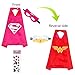 MIJOYEE Superhero Capes Mask Costumes Kids,Cartoon Dress up (Wonder Woman Superman - Girls)