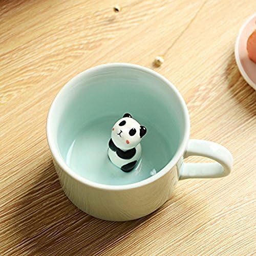 BigNoseDeer Coffee Milk Tea Ceramic Mugs 3D Animal Morning Cup Best Gift for Morning Drink Weddings Birthdays Gifts for Women Father's Day Mother for Girls Boys - Image 3