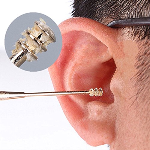 SOURBAN Stainless Steel Double-ended Ear Pick Helix Ear Wax Removal Cleaner