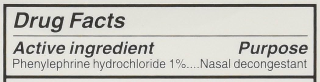 Equate - Nasal Four, Phenylephrine Hydrochloride, Decongestant Spray, (Compare To 4 Way), 1 Fl Oz (Pack of 2): Health & Personal Care