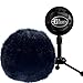 Professional Microphone Furry Windscreen Muff Windscreen Wind Cover Windshield for Blue Snowball,Black