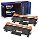 E-Z Ink (TM) With Chip Compatible Toner Cartridge Replacement For Brother TN760 TN 760 TN730 To Use With HL-L2350DW HL-L2395DW HL-L2390DW HL-L2370DW MFC-L2750DW MFC-L2710DW DCP-L2550DW(Black, 2Pack)