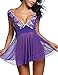 Avidlove Lace Babydoll Lingerie Mesh Chemises Sexy Outfits Nightwear and G-string