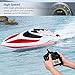INTEY RC Boats for Kids & Adult - H102 20+ mph Remote Controlled RC Boat for Pool & Lakes, Speed Boat with 4 Channel & Capsize Recovery, a Must for Outdoor Adventure, Red