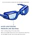SBORTI Swim Goggles,Clear Swimming Goggles Anti Fog UV Protection for Men Women
