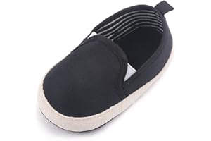 Clowora Unsex Baby Boys Girls Canvas First Walkers Shoes,Infant Non Slip Soft Sole Toddler Flat Lazy Loafers Sneaker