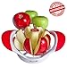 Apple Slicer and Corer by B-Chef, This Stylish Fruit Divider Will Slice and core your favourite apple into 8 equal slices, Its Dishwasher Safe and Comes in Striking White & Red.