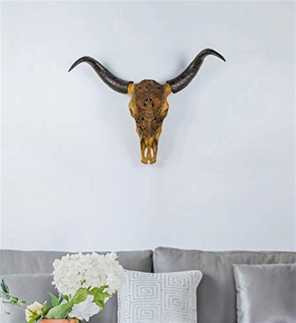 Amazon Com Hzc Animal Skull Wall Sculpture Animal Head Wall