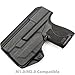 Tulster IWB Profile Kydex Holster in Right Hand fits: M&P Shield 9mm / .40 | TLR-6 Light-Bearing Inside The Waistband Appendix Concealed Carry