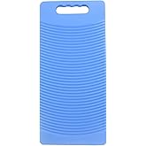 MZD Plastic Rectangle Washboard Washing Clothes Board 50cm Long (Blue)