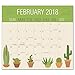 Orange Circle Studio 2018 Magnetic Monthly Calendar Pad, Potpourri