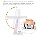 LED Lighted Makeup Mirror, Tri-fold Travel Mirror 1x/2x/3x Magnification 24-LED Vanity Mirror with Touch Dimmer, Brighter and 180-Degree Rotation, USB Cable or Battery Powered