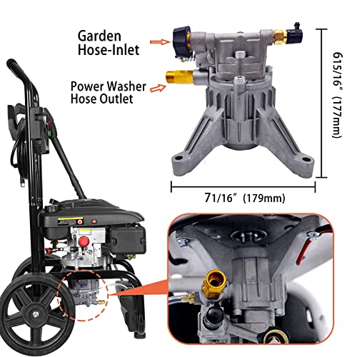 Pressure Washer Pump Replacement, 7/8'' Shaft Vertical Pressure Washer