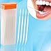 Coobbar 200pcs Double Head 50pcs/Box Dental Floss Interdental Toothpick Brush Teeth Stick Dental Oral Care Toothpicks
