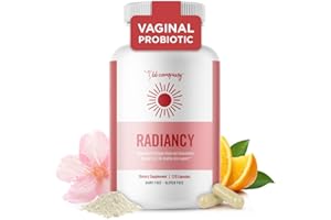 BB Company Radiancy | Vaginal Probiotics for Vaginal Dryness, pH Balance | Fights Itch, Odor | Anti-Aging | Hyaluronic Acid, Probiotics, Vitamin C, Multi Collagen | 120 Ct