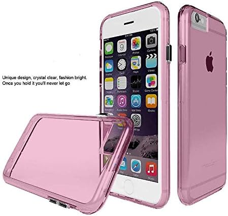 Bearic Transparent Clear Case Made for iPhone 7 Plus 5.5" (Pink)