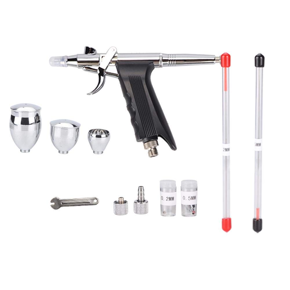 Dual Action Airbrush Compressor Kit Craft Cake Paint Art Sprayer Set Tools Art Airbrush Model Inkjet Paint Spray Gun Set G-166AT