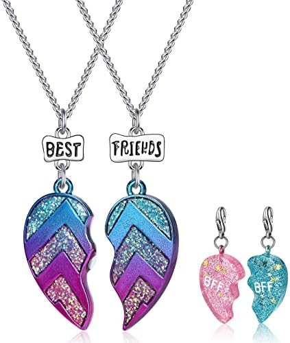 BB-GG BGSHEMNI Best Friends Half Heart Pendant Necklace for