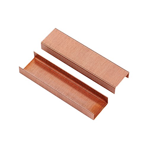 Ipienlee 26/6 Standard Staples, 12mm Width, 6 Box/Pack, 5700 Count, Rose Glod