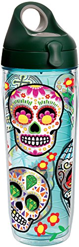 Tervis 1279617 Sugar Skulls Insulated Tumbler with Wrap and 