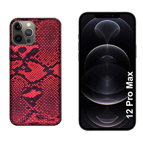 51NWCQX9RzL Funda Carcasa Compatible con Apple iPhone 12 Pro MAX Fondo de Serpiente pitón Rojo y Negro/Imprimir también en los Lados… Funda Carcasa Compatible con Apple iPhone 12 Pro MAX Fondo de Serpiente pitón Rojo y Negro/Imprimir también en los Lados… - Imagen 3