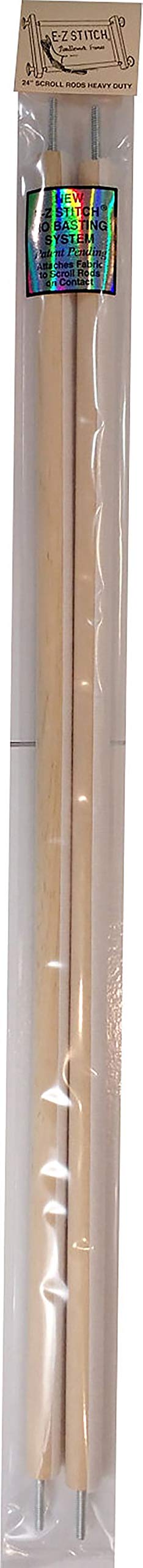 E-Z Stitch Scroll Rods, Wood, Heavy/Dusty, 66.04 x 5.71 x 0.08 cm