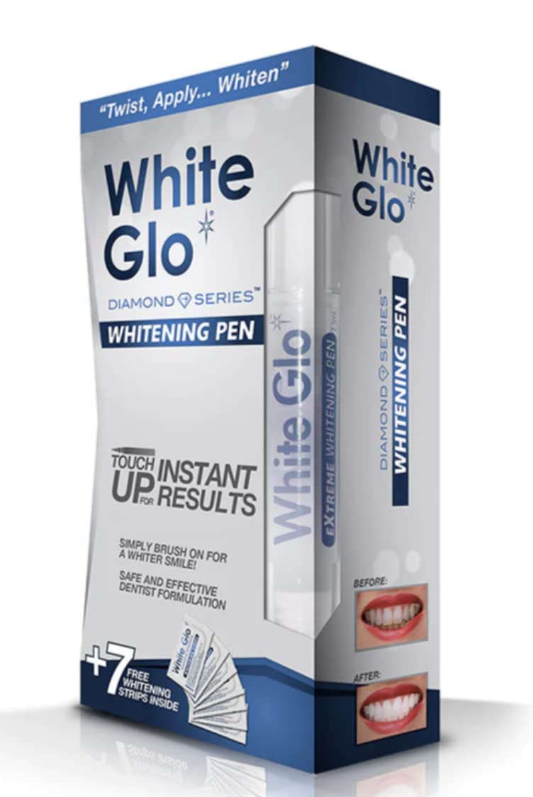 White Glo Diamond Series Whitening Pen with Strips