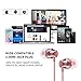 Earbuds Stereo Headphones in-Ear Earphones with Microphone Mic Wired Earphone Compatible iPhone iPod iPad Samsung Android Smartphones Tablet Laptop 3.5mm Jack-Pinkthumb 4