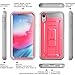 SupCase Unicorn Beetle Pro Series Case Designed for iPhone XR, with Built-in Screen Protector Full-Body Rugged Holster Case for iPhone XR 6.1 Inch (2018 Release) (Pink)