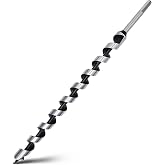 1 x 18 Auger Drill Bit for Wood,26x460mm Hex Shank Ship Auger Bit | for Soft Wood, Hard Wood, Plastic, Composite Materials and DIY Projects