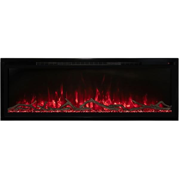 Amazon.com: Modern Flames Spectrum Series Slimline Wall Mount/Built-In  Electric Fireplace (SPS-50B), 50-Inch : Home u0026 Kitchen