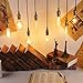 KINGSO Vintage Edison Bulbs 60W Tubular Nostalgic Filament Incandescent Antique Dimmable Light Bulb for Home Light Fixtures E27 Base T30 110V Length of 7.28 inches - 2 Pack