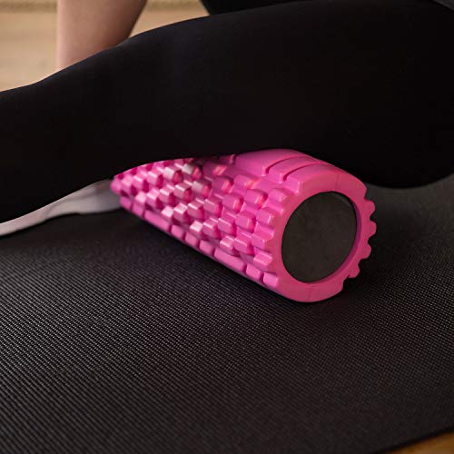 321 STRONG Foam Roller - Medium Density Deep Tissue Massager for Muscle Massage and Myofascial Trigger Point Release, with 4K eBook - Pink (Renewed)