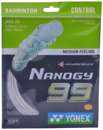 Yonex nanogy 99 badminton string (white)