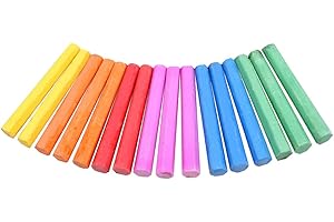 Colored Chalk, 16 Pcs Multicolor Chalk Set Blackboard Writing Chalk for Drawing, Teacher Teaching, Office, Home(6 Colors)