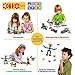 ETI Toys, STEM Learning, 104 Piece Lil Engineers Build-A-Thon. Build Train, Motor Bike, Rocket, Endless Designs. Safe, Creative Skills Development. Toy for 4, 5, 6 Year Old Boys and Girls