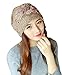 Qunson Womens Lace Flower Beanie Hat Cap Turban (Light Coffee)