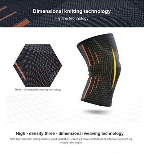 image for Glumes Sports Knee Support Sleeves Knee Brace (1 Pcs) for Men & Women 