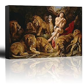 Oil Painting of Daniel in The Lion