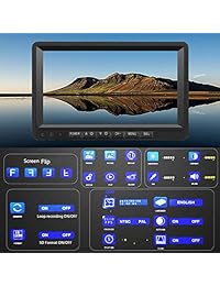 iStrong   Cámara de seguridad digital inalámbrica doble para RV remolque camión autobús de 7 pulgadas, grabadora de monitor trasera vista frontal conducción marcha atrás, uso de señales estables de alta velocidad sistema de observación líneas de guía de e