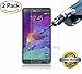 Samsung Galaxy Note4 Screen Protector, SOOYO(TM) Premium Tempered Glass Screen Protector (2.5D Round Edge/99% Clarity/Shatter-Proof/Bubble Free) for Samsung Galaxy Note4-[2Pack]