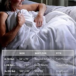 LUXOME King Size Cooling Weighted Blanket