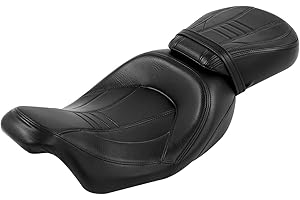TCMT Two-up Low-Profile Seat Rider Passenger Seat Fit For Harley 2009-2023 Touring Road King Road Glide Street Glide FLHX Electra Glide Ultra Classic