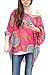iNewbetter Womens Floral Batwing Sleeve Beach Loose Blouse Tunic Tops 05