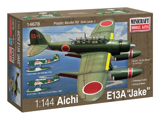 Minicraft Aichi Jake IJN with 3 Marking Options Model Kit, 1/144 Scale