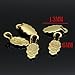 100 Pieces Sterling Silver Plated Fashion Jewelry Earring Bails for Glass Tile DIY Pendants Shiny Silver Glue on Bail (Gold)