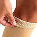 Truform 20-30 mmHg Compression Stockings for Men and Women, Thigh High Length, Dot-Top, Open Toe, Beige, X-Large