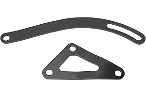 ARAMOX Alternator Mount Bracket Alternator Bracket Black Steel Replacement for 318 340 360 Engine