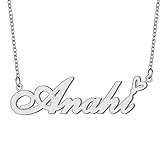 Anahi Personalized Name Necklaces Silver Stainless
